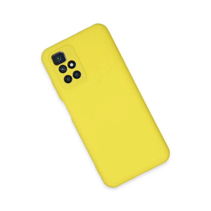 BFS  Xiaomi Redmi 10 2022 Kılıf Nano içi Kadife Silikon - Sarı