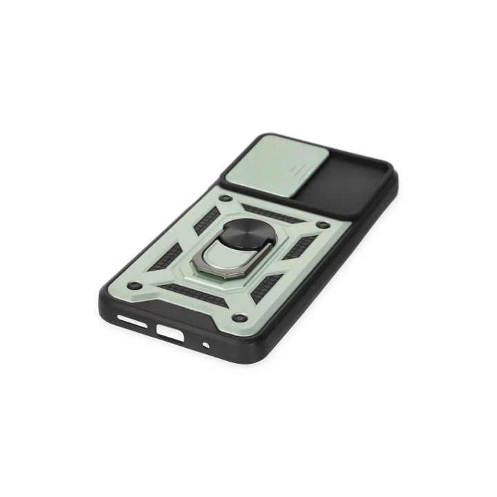 BFS  Xiaomi Redmi 10 2022 Kılıf Pars Lens Yüzüklü Silikon - Yeşil