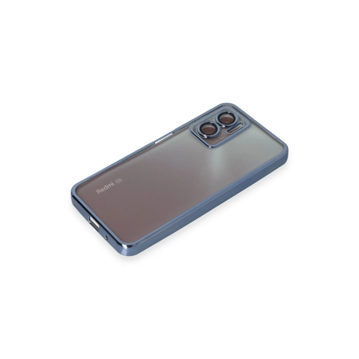 BFS  Xiaomi Redmi 10 5G Kılıf Razer Lensli Silikon - Açık Mavi