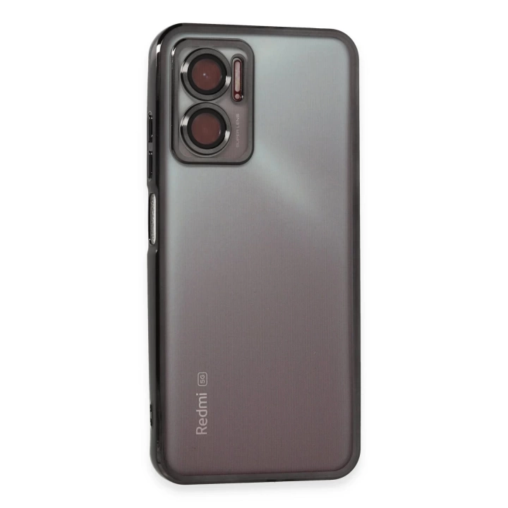 BFS  Xiaomi Redmi 10 5G Kılıf Razer Lensli Silikon - Siyah
