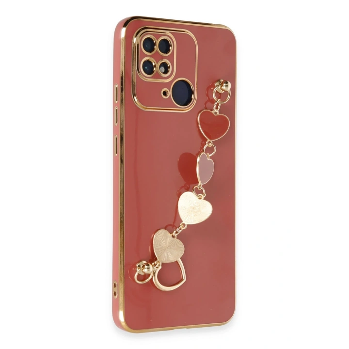 BFS  Xiaomi Redmi 10C Kılıf Esila Silikon - Kırmızı