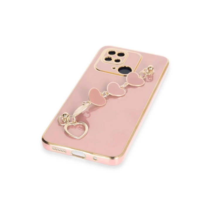 BFS  Xiaomi Redmi 10C Kılıf Esila Silikon - Pudra