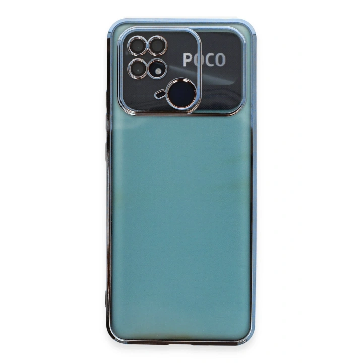 BFS  Xiaomi Redmi 10C Kılıf  Lensli Silikon - Açık Mavi