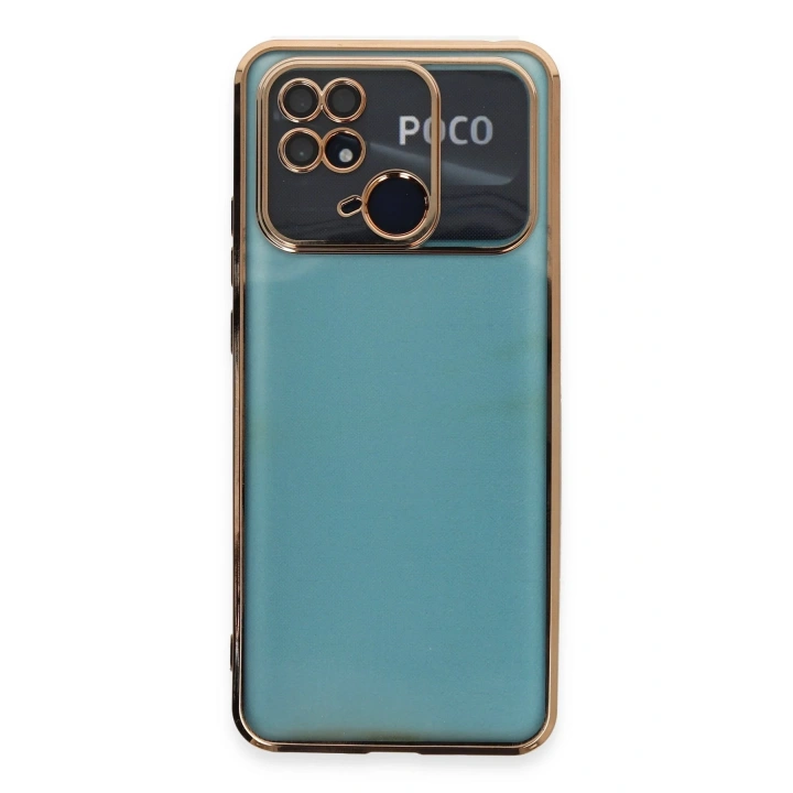 BFS  Xiaomi Redmi 10C Kılıf  Lensli Silikon - Gold