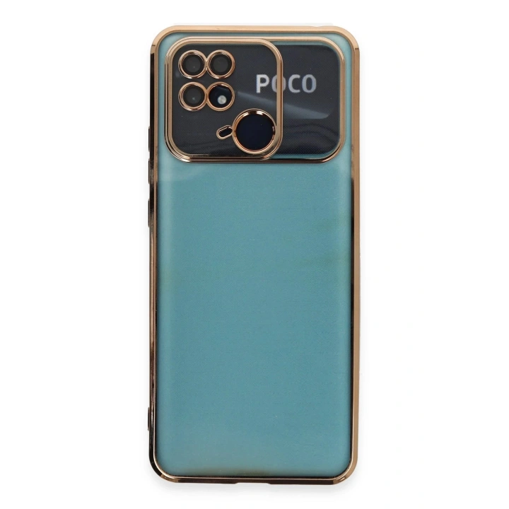BFS Xiaomi Redmi 10C Kılıf Lensli Silikon - Gold