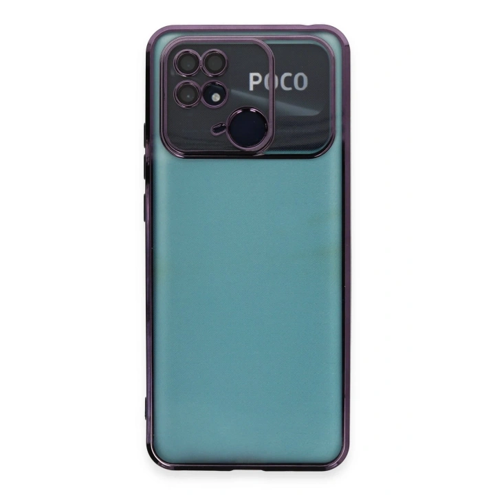 BFS  Xiaomi Redmi 10C Kılıf  Lensli Silikon - Mor