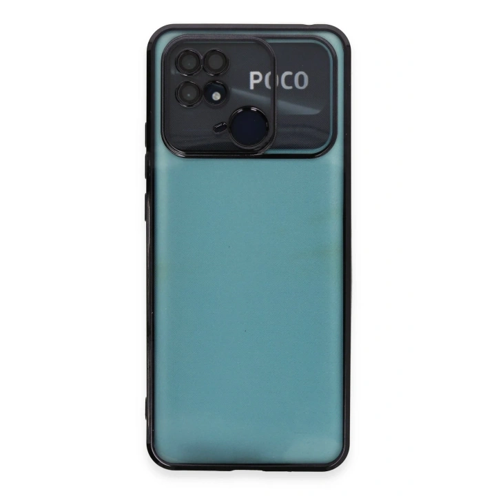 BFS  Xiaomi Redmi 10C Kılıf  Lensli Silikon - Siyah