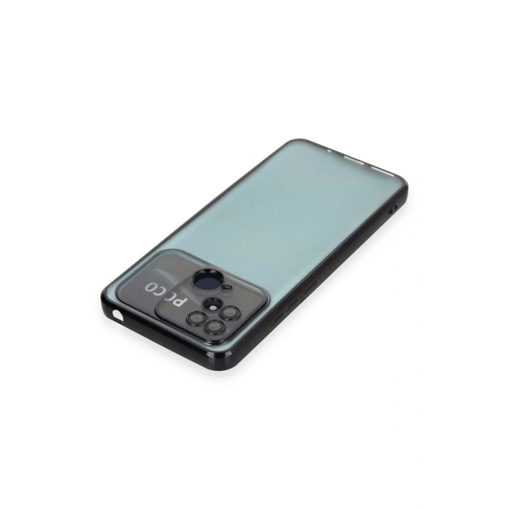 BFS Xiaomi Redmi 10C Kılıf Lensli Silikon - Siyah