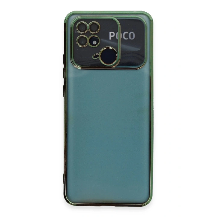 BFS Xiaomi Redmi 10C Kılıf Lensli Silikon - Yeşil