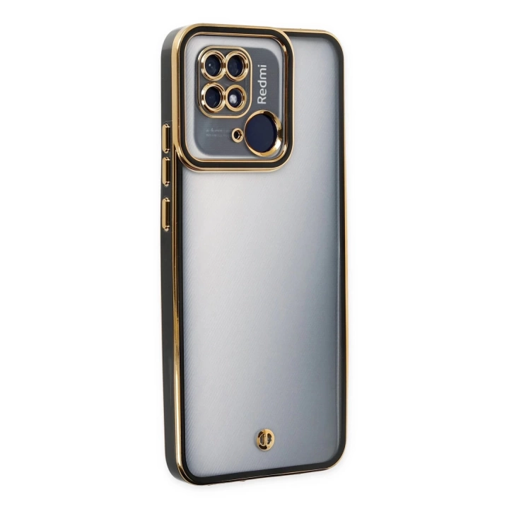 BFS  Xiaomi Redmi 10C Kılıf Liva Lens Silikon - Siyah