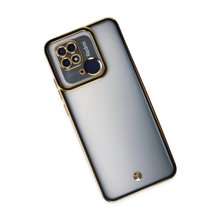 BFS  Xiaomi Redmi 10C Kılıf Liva Lens Silikon - Siyah