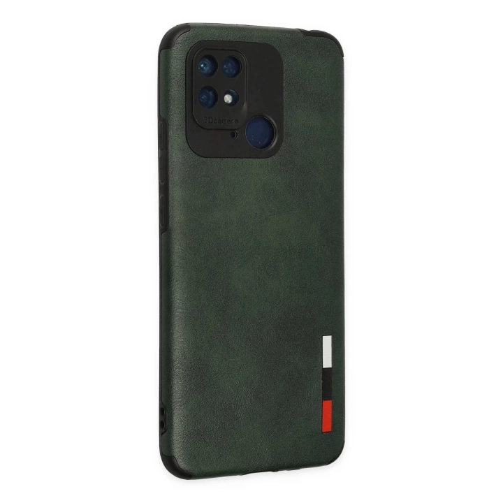 BFS  Xiaomi Redmi 10C Kılıf Loop Deri Silikon - Yeşil