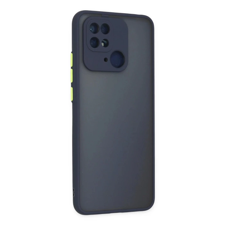 BFS  Xiaomi Redmi 10C Kılıf Montreal Silikon Kapak - Lacivert