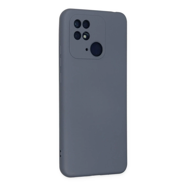 BFS  Xiaomi Redmi 10C Kılıf Nano içi Kadife Silikon - Gri