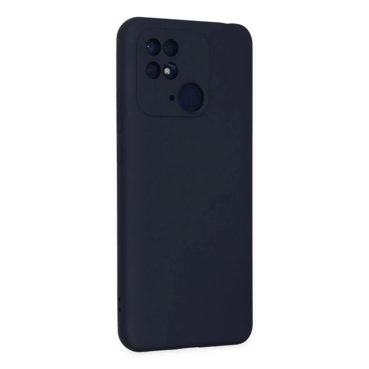 BFS  Xiaomi Redmi 10C Kılıf Nano içi Kadife Silikon - Lacivert