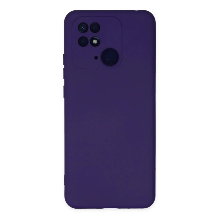 BFS  Xiaomi Redmi 10C Kılıf Nano içi Kadife Silikon - Mor