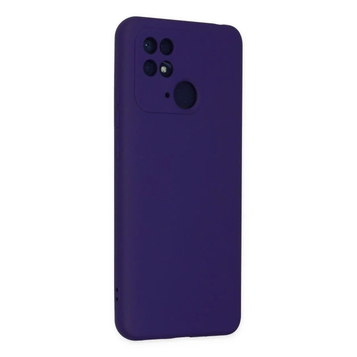 BFS  Xiaomi Redmi 10C Kılıf Nano içi Kadife Silikon - Mor