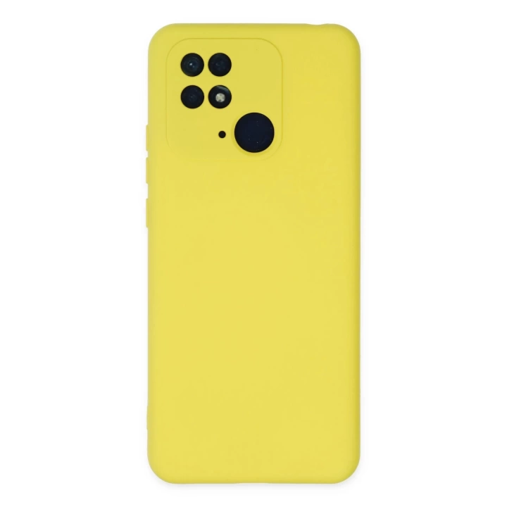 BFS  Xiaomi Redmi 10C Kılıf Nano içi Kadife Silikon - Sarı