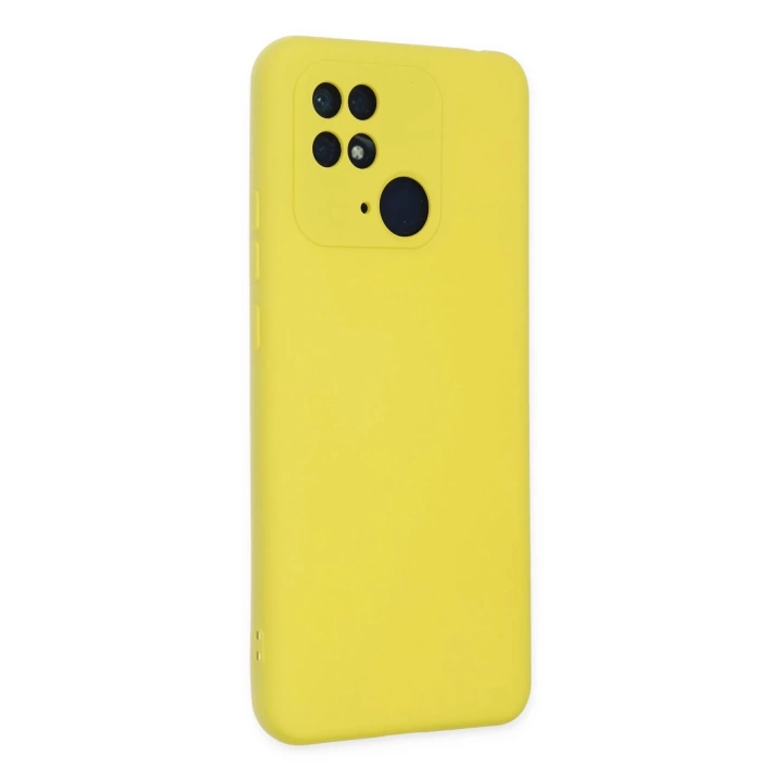 BFS  Xiaomi Redmi 10C Kılıf Nano içi Kadife Silikon - Sarı