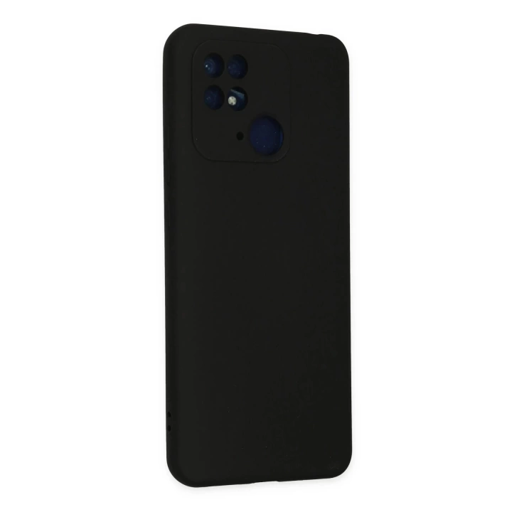 BFS  Xiaomi Redmi 10C Kılıf Nano içi Kadife Silikon - Siyah