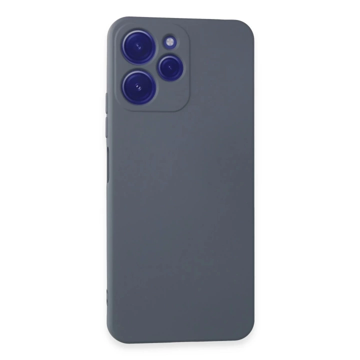 BFS  Xiaomi Redmi 12 Kılıf Nano içi Kadife Silikon - Gri