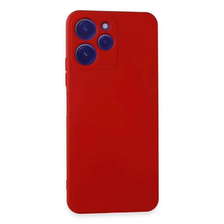 BFS  Xiaomi Redmi 12 Kılıf Nano içi Kadife Silikon - Kırmızı