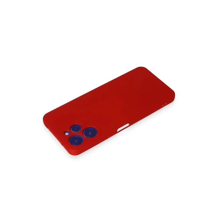 BFS  Xiaomi Redmi 12 Kılıf Nano içi Kadife Silikon - Kırmızı