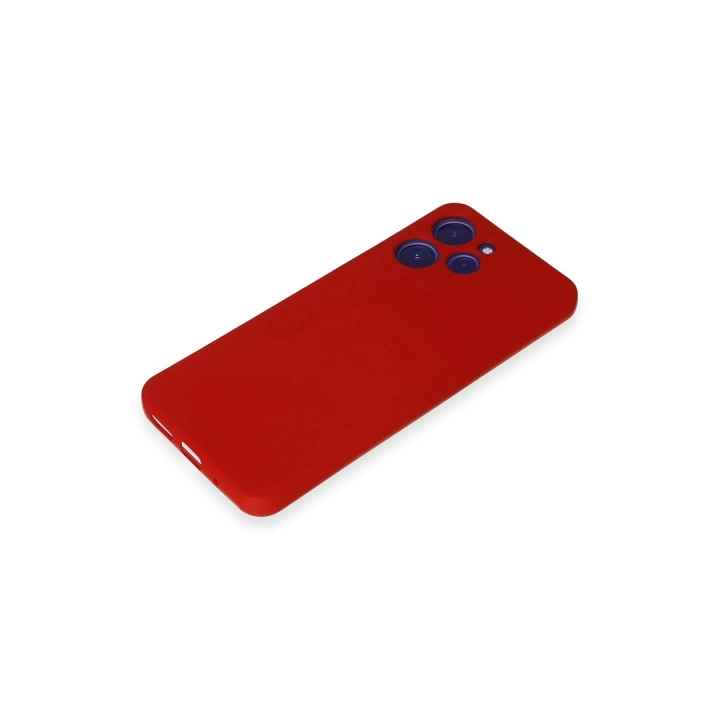 BFS  Xiaomi Redmi 12 Kılıf Nano içi Kadife Silikon - Kırmızı