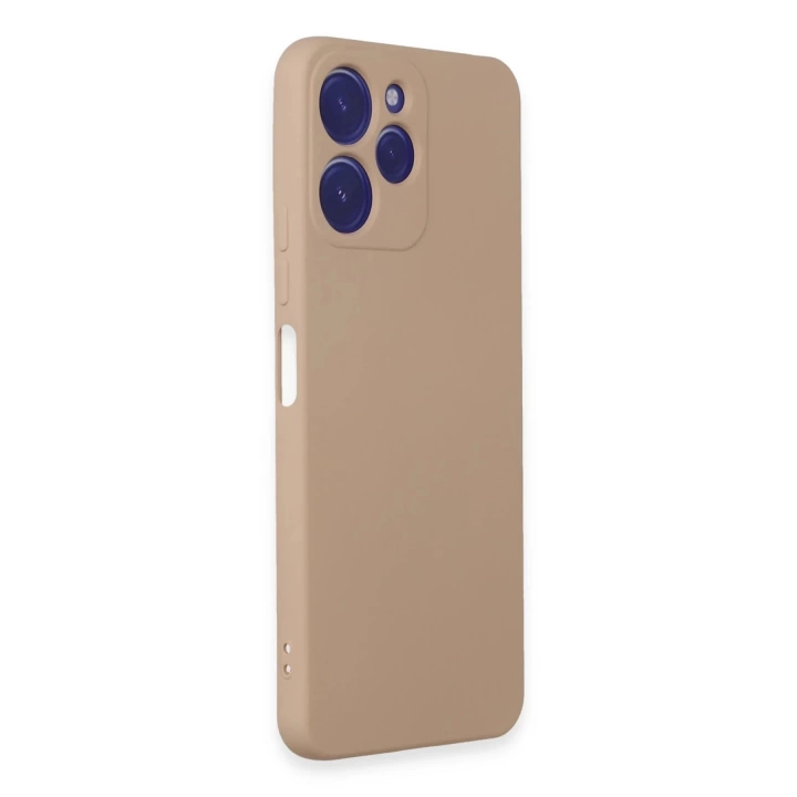 BFS  Xiaomi Redmi 12 Kılıf Nano içi Kadife Silikon - Pudra