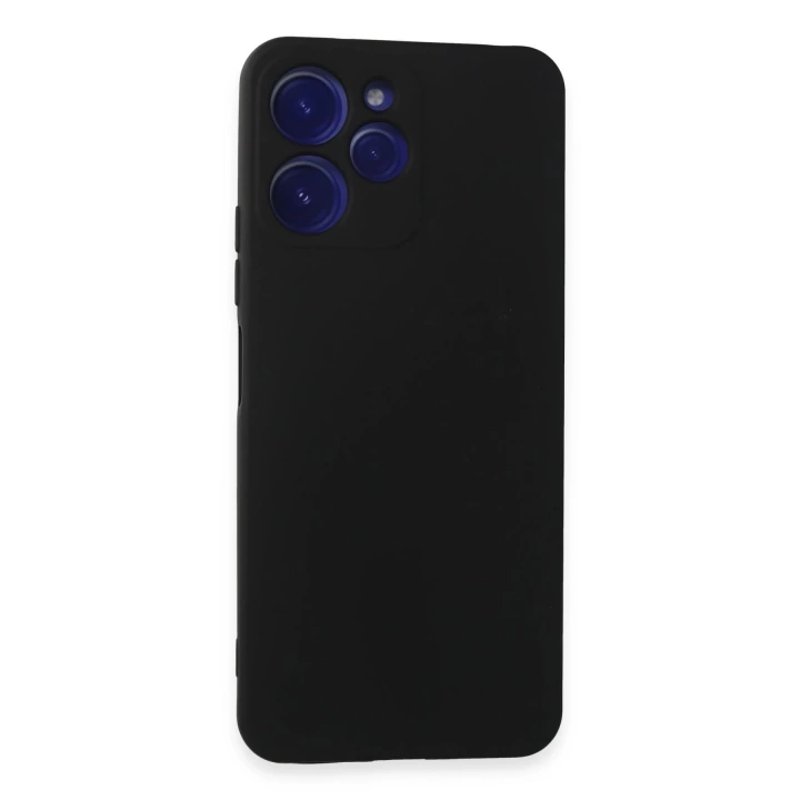 BFS  Xiaomi Redmi 12 Kılıf Nano içi Kadife Silikon - Siyah