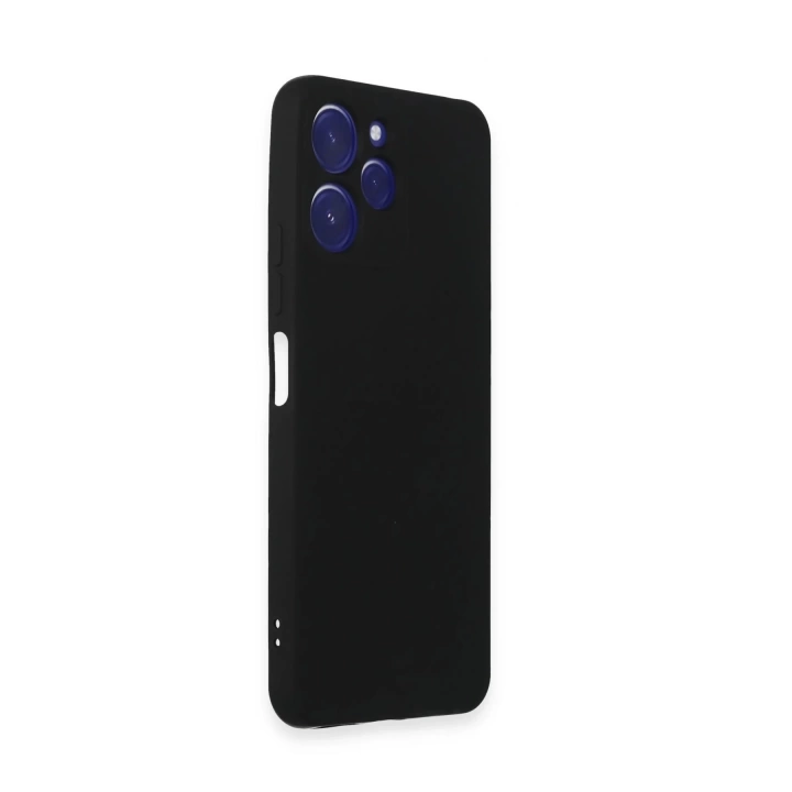 BFS  Xiaomi Redmi 12 Kılıf Nano içi Kadife Silikon - Siyah
