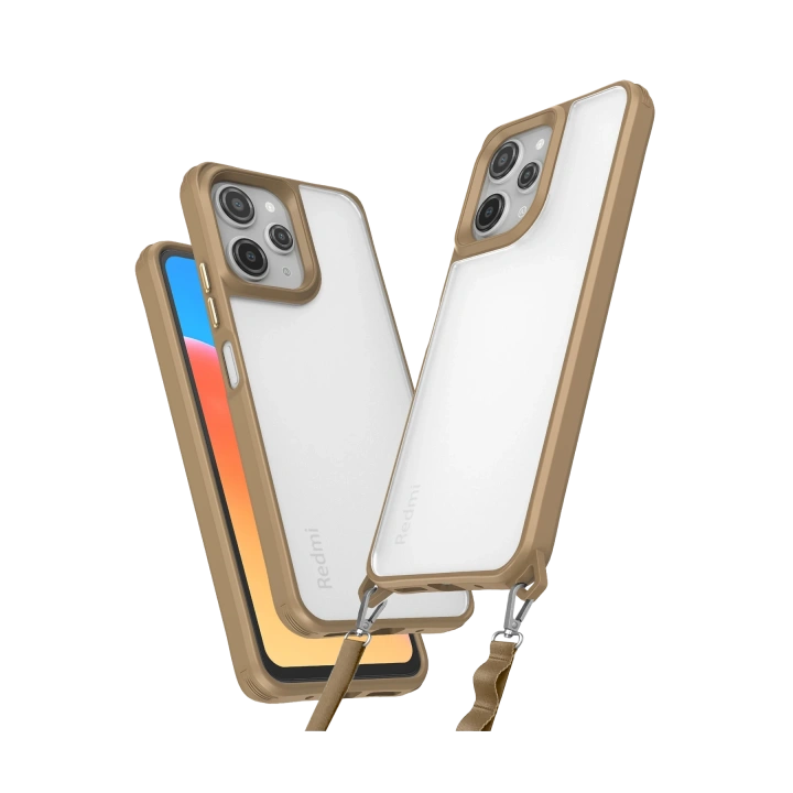 BFS  Xiaomi Redmi 12 Kılıf Penta Silikon Kılıf - Çöl Titanyum