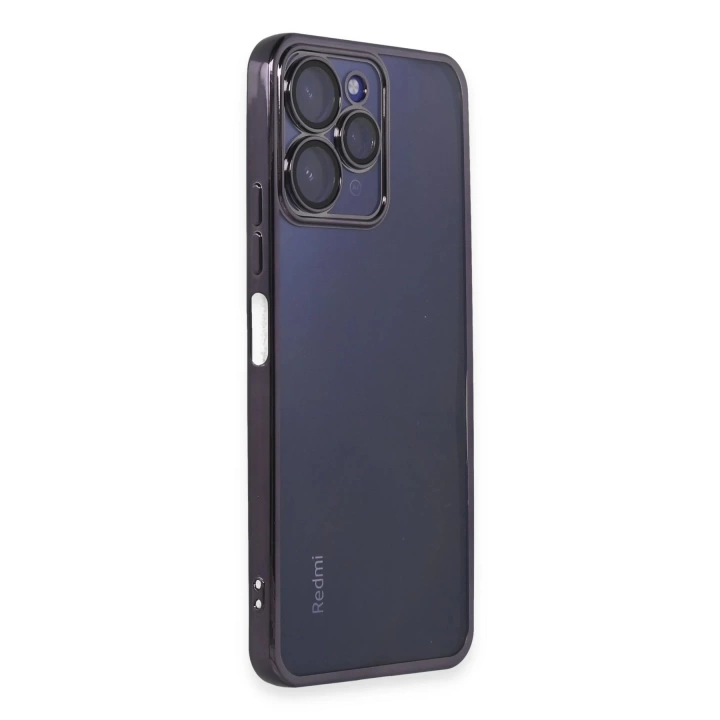 BFS  Xiaomi Redmi 12 Kılıf Razer Lensli Silikon - Mor