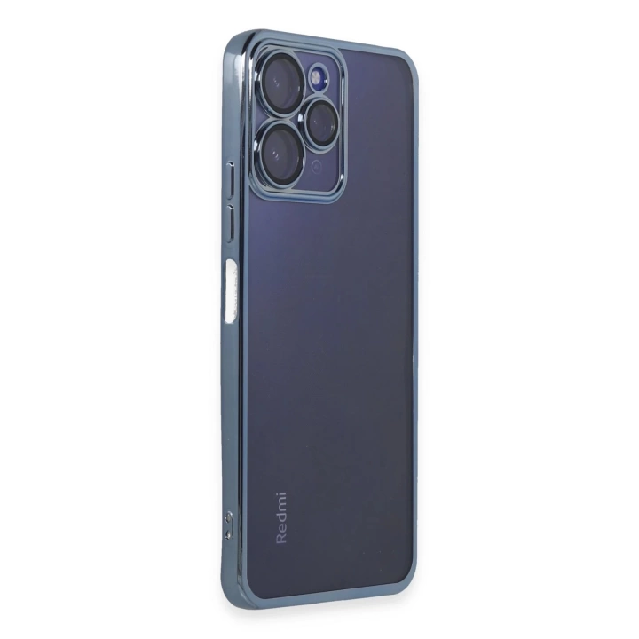 BFS  Xiaomi Redmi 12 Kılıf Razer Lensli Silikon - Sierra Blue