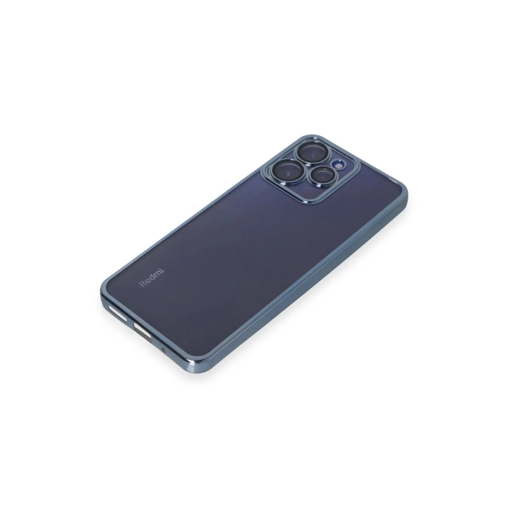 BFS  Xiaomi Redmi 12 Kılıf Razer Lensli Silikon - Sierra Blue