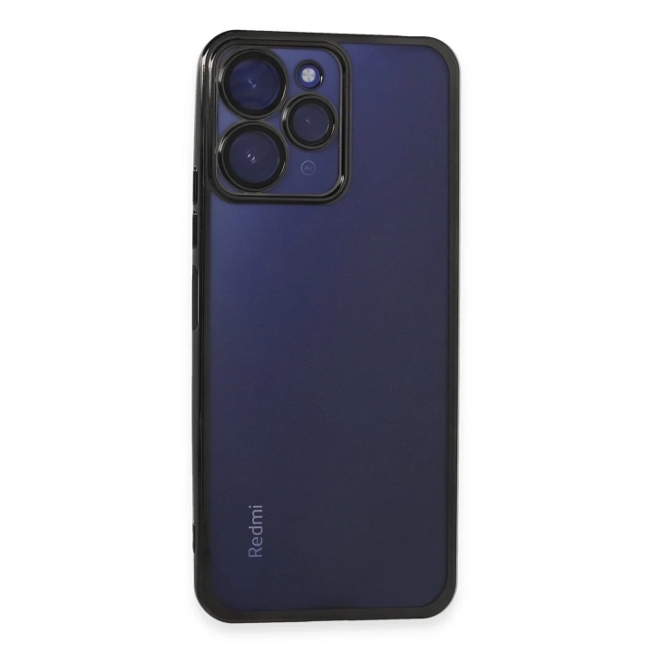 BFS  Xiaomi Redmi 12 Kılıf Razer Lensli Silikon - Siyah