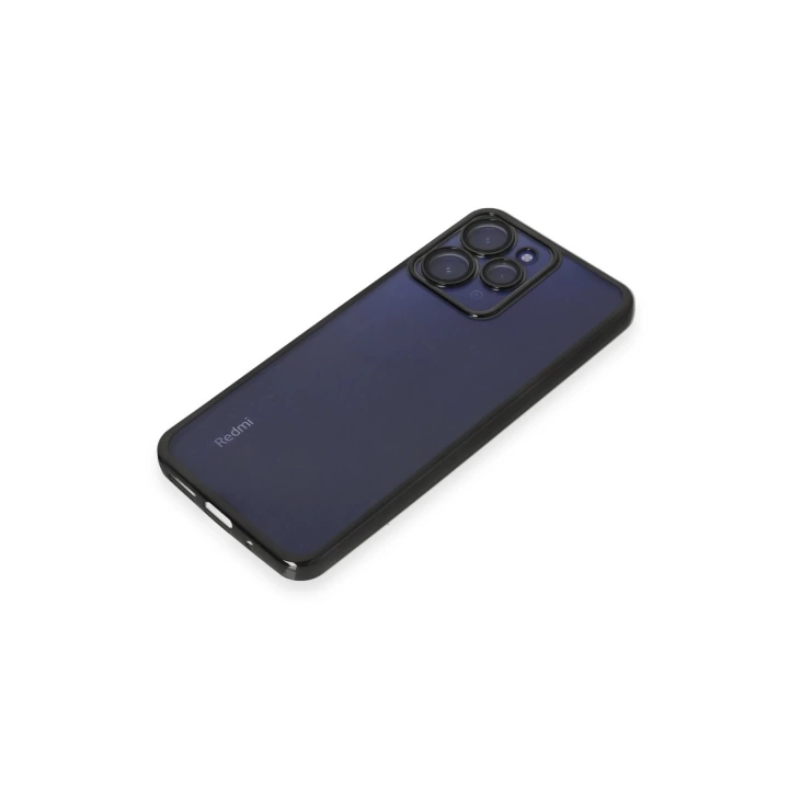 BFS  Xiaomi Redmi 12 Kılıf Razer Lensli Silikon - Siyah