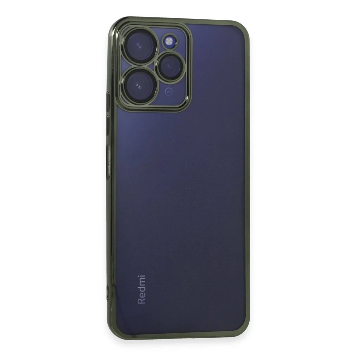 BFS  Xiaomi Redmi 12 Kılıf Razer Lensli Silikon - Yeşil
