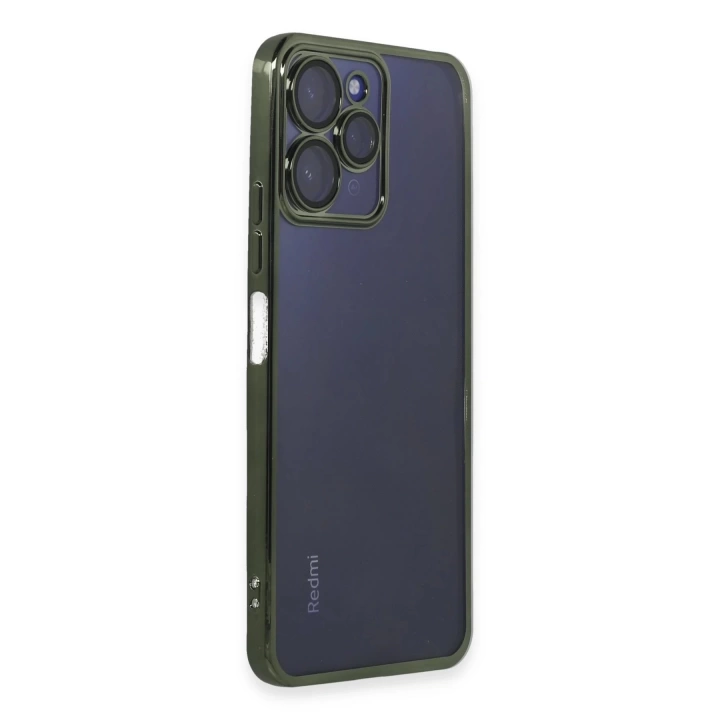 BFS  Xiaomi Redmi 12 Kılıf Razer Lensli Silikon - Yeşil