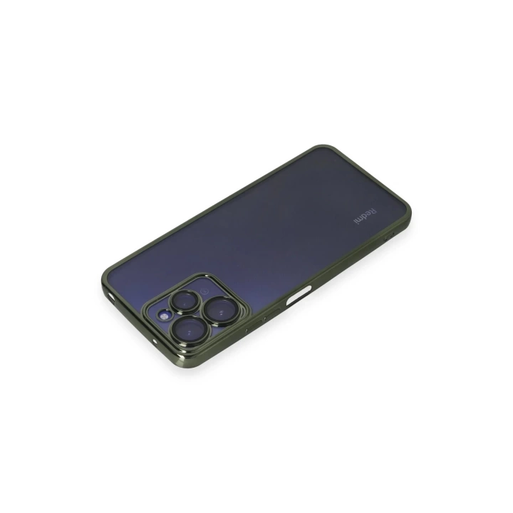 BFS  Xiaomi Redmi 12 Kılıf Razer Lensli Silikon - Yeşil