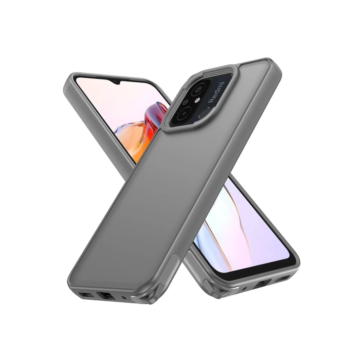 BFS  Xiaomi Redmi 12C Kılıf Elegant Kapak - Titan Gri