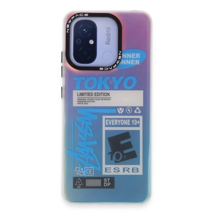 BFS  Xiaomi Redmi 12C Kılıf Estoril Desenli Kapak - Estoril - 1