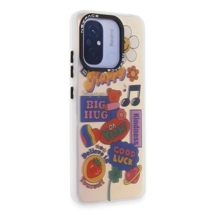 BFS  Xiaomi Redmi 12C Kılıf Estoril Desenli Kapak - Estoril - 15