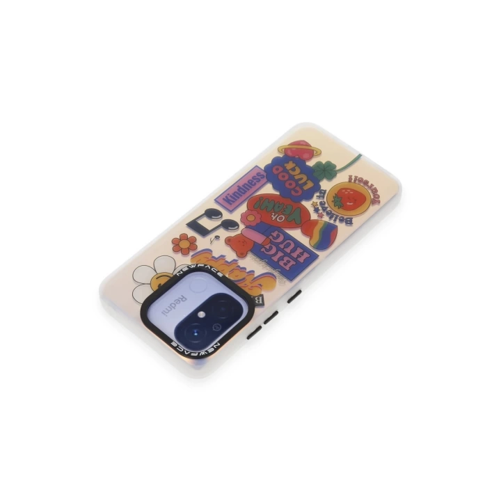 BFS  Xiaomi Redmi 12C Kılıf Estoril Desenli Kapak - Estoril - 15