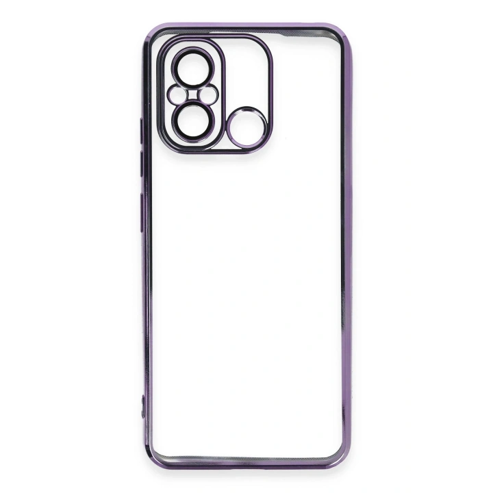 BFS  Xiaomi Redmi 12C Kılıf  Lensli Silikon - Mor