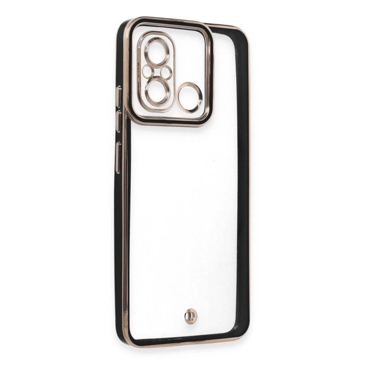 BFS  Xiaomi Redmi 12C Kılıf Liva Lens Silikon - Siyah