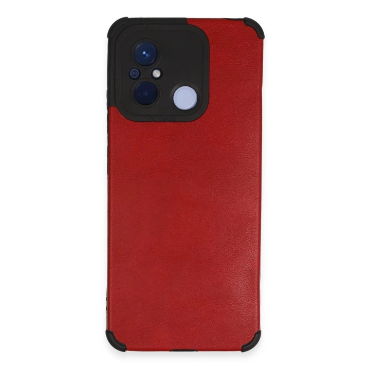 BFS  Xiaomi Redmi 12C Kılıf Loop Deri Silikon - Kırmızı