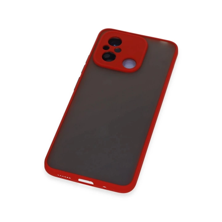 BFS  Xiaomi Redmi 12C Kılıf Montreal Silikon Kapak - Kırmızı
