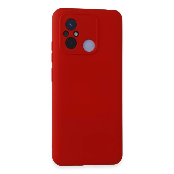 BFS  Xiaomi Redmi 12C Kılıf Nano içi Kadife Silikon - Kırmızı