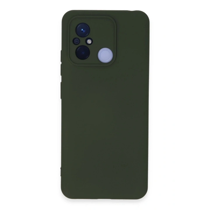 BFS Xiaomi Redmi 12C Kılıf Nano içi Kadife Silikon - Koyu Yeşil